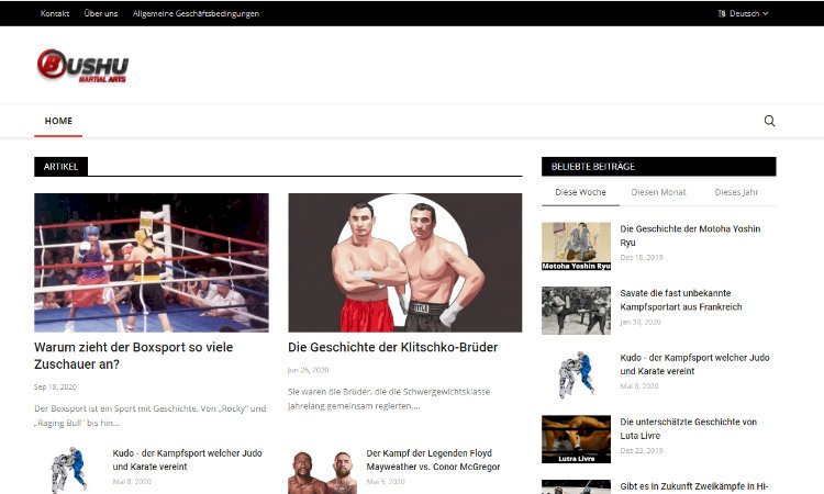 Bushu.ch – ein Kampfsportportal mit Potential